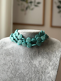 Choker Kolye Mavi Boncuk