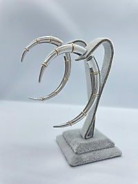 İki Renkli Özel Tasarım Ay Küpe