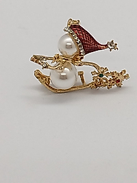 Kayak Yapan Kardan Adam Broş