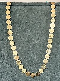 Gold Detaylı Pul Kolye