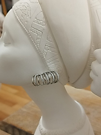 Gümüş Taş Detay Çoklu Görünümlü Küpe