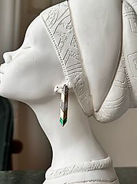 Gold Taş Detay Kılıç Küpe