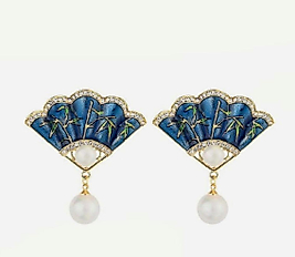 İncİ Yelpaze Küpe