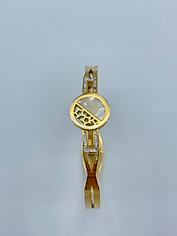 Gold Rengi Taş ve Sedef Detaylı Kelepçe