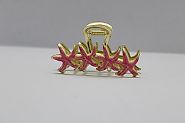Pembe Deniz Yıldızı Metal Mandal Toka
