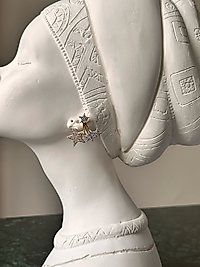 Gold Taş Detay Yıldız  Küpe