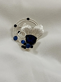 Modernist Spiral Broş