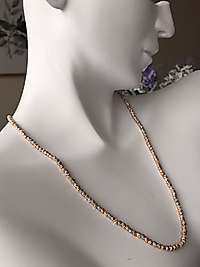 Üç Renk Uzun Dorika Kolye