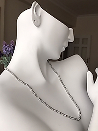 Gümüş Renk Dorika Kolye Uzun