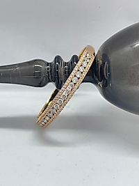 Rose Gold Sıra Taş Detay Kelepçe