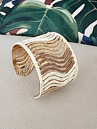 Hasır Yazlık Krem Kahve Kelepçe