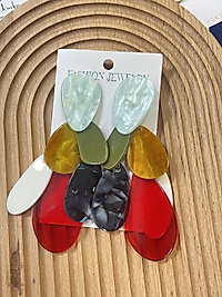 Renkli Büyük Küpe