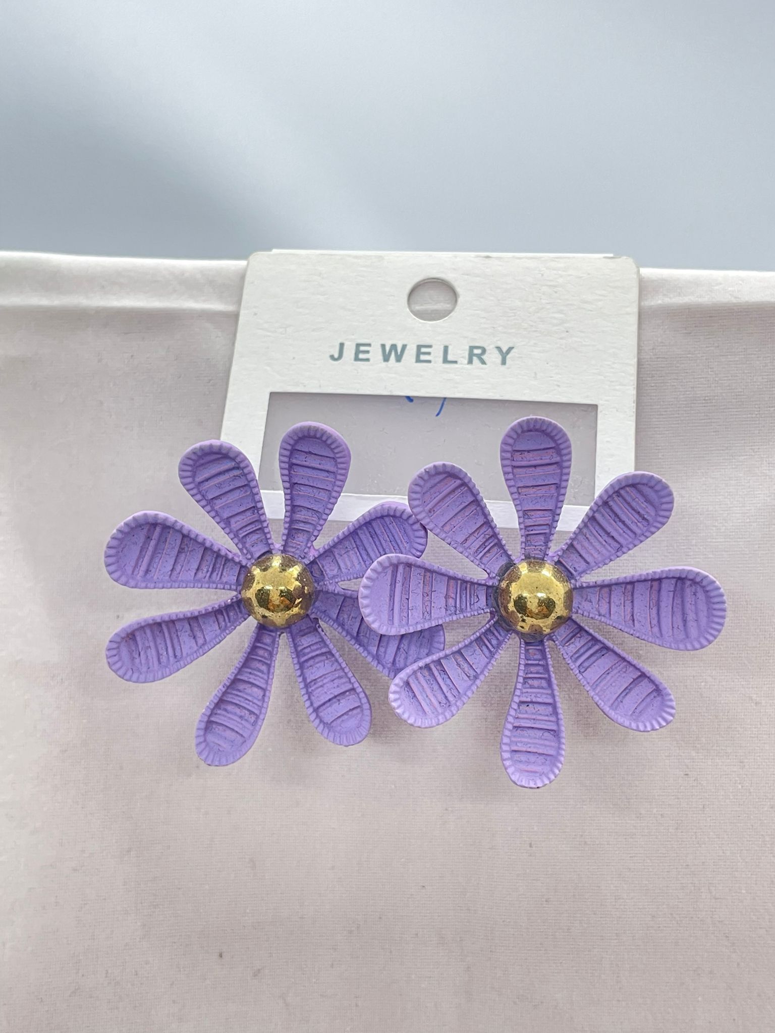 LİLA ÇİÇEK KÜPE