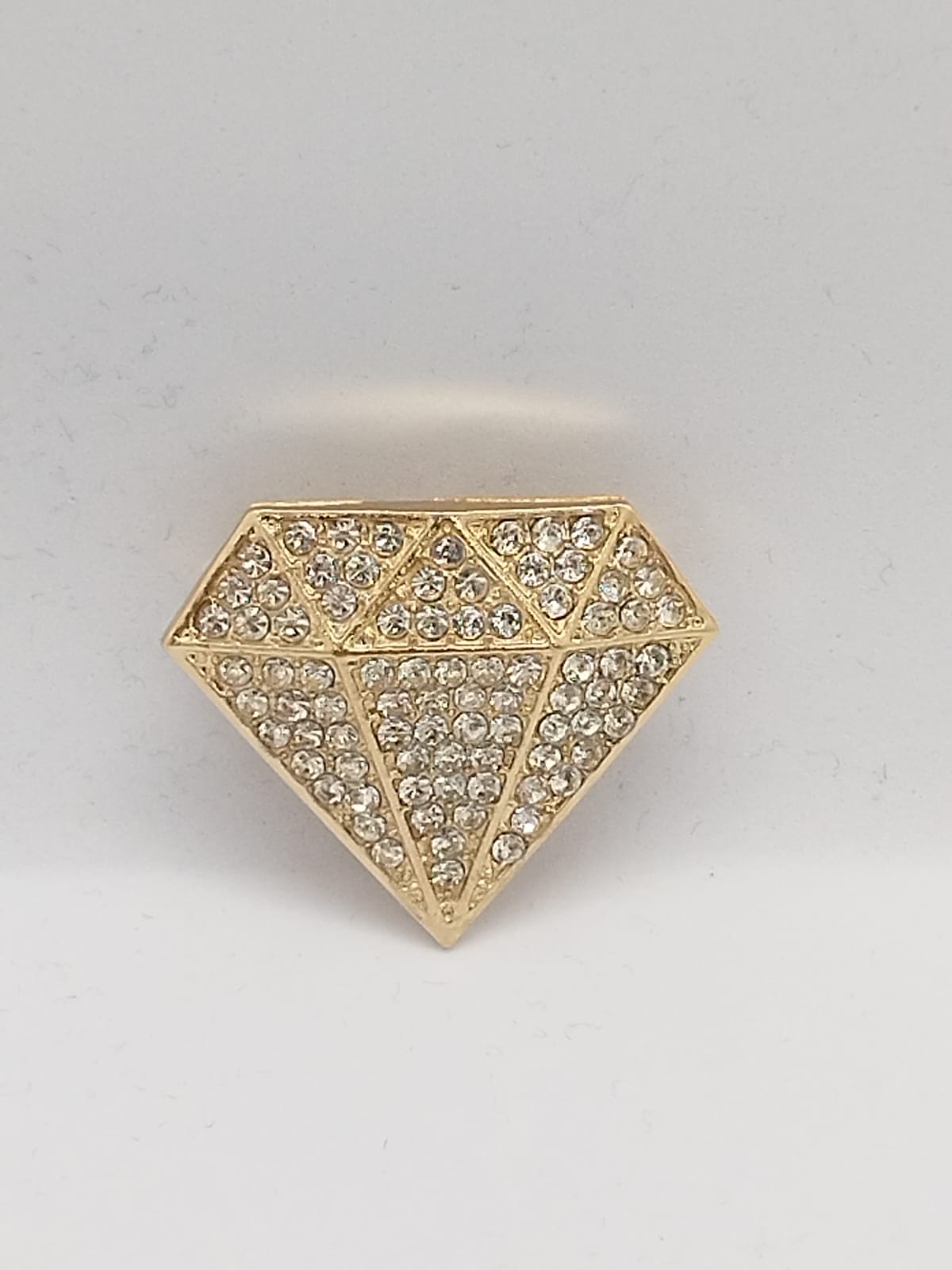 Gold Rengi Pırlanta Broş