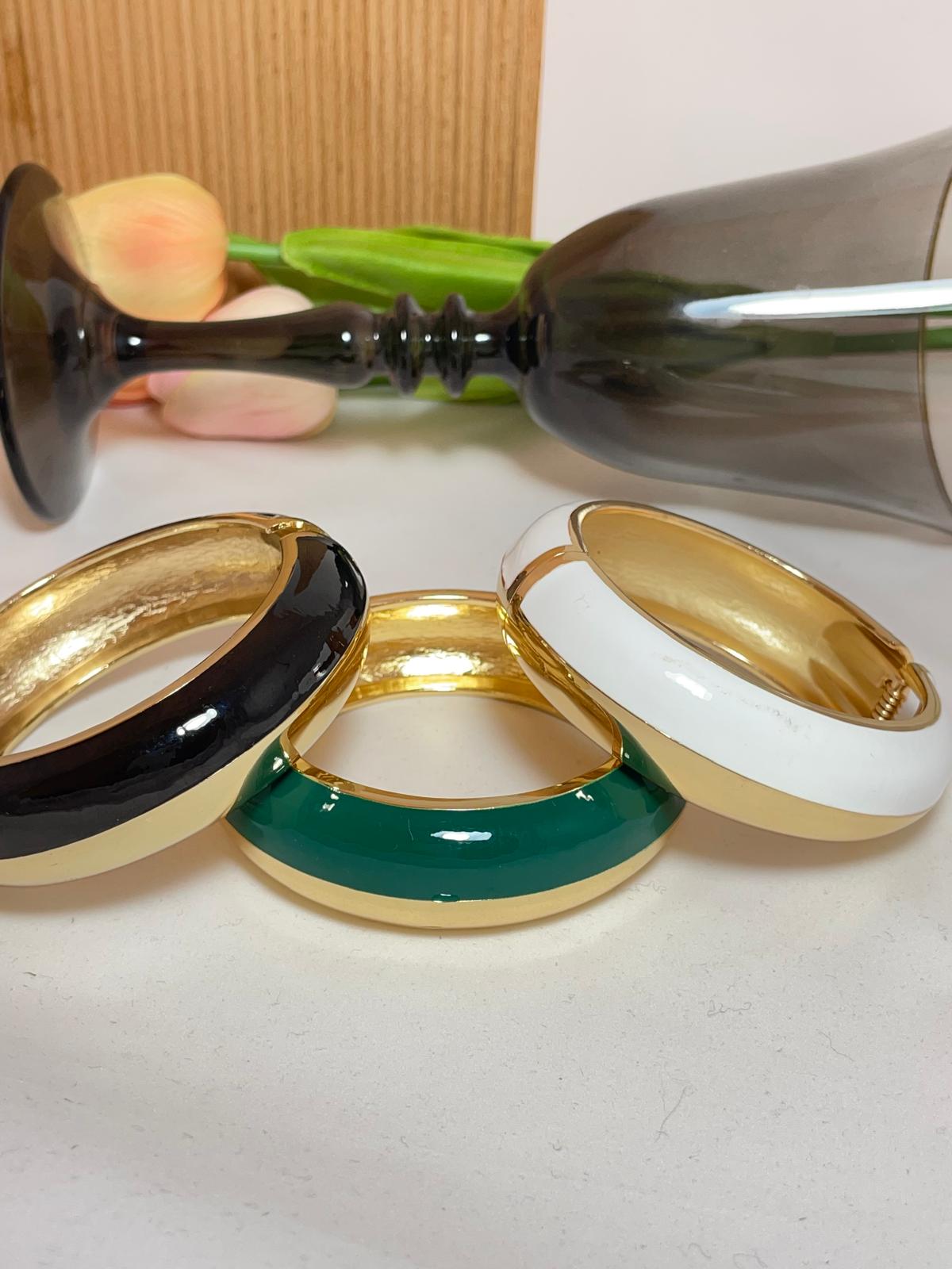 Siyah Gold Kalın Kelepçe