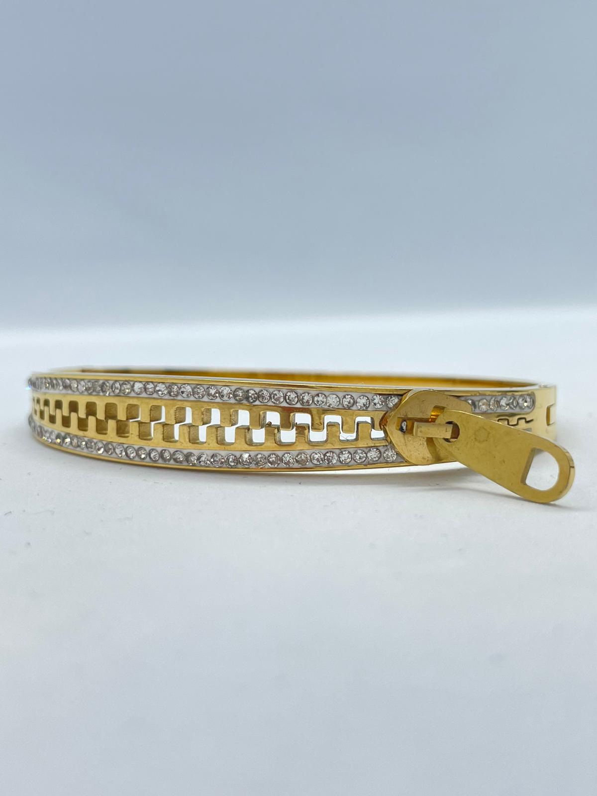 Taşlı Fermuar Kelepçe