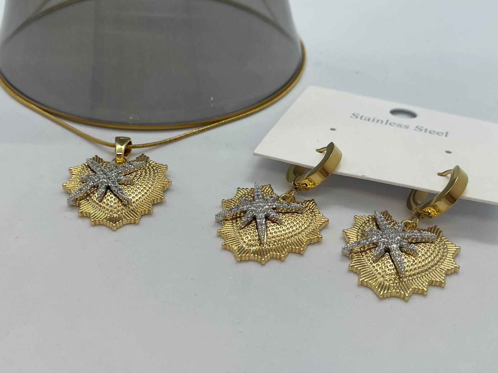 Kalp&Yıldız Çelik Küpe