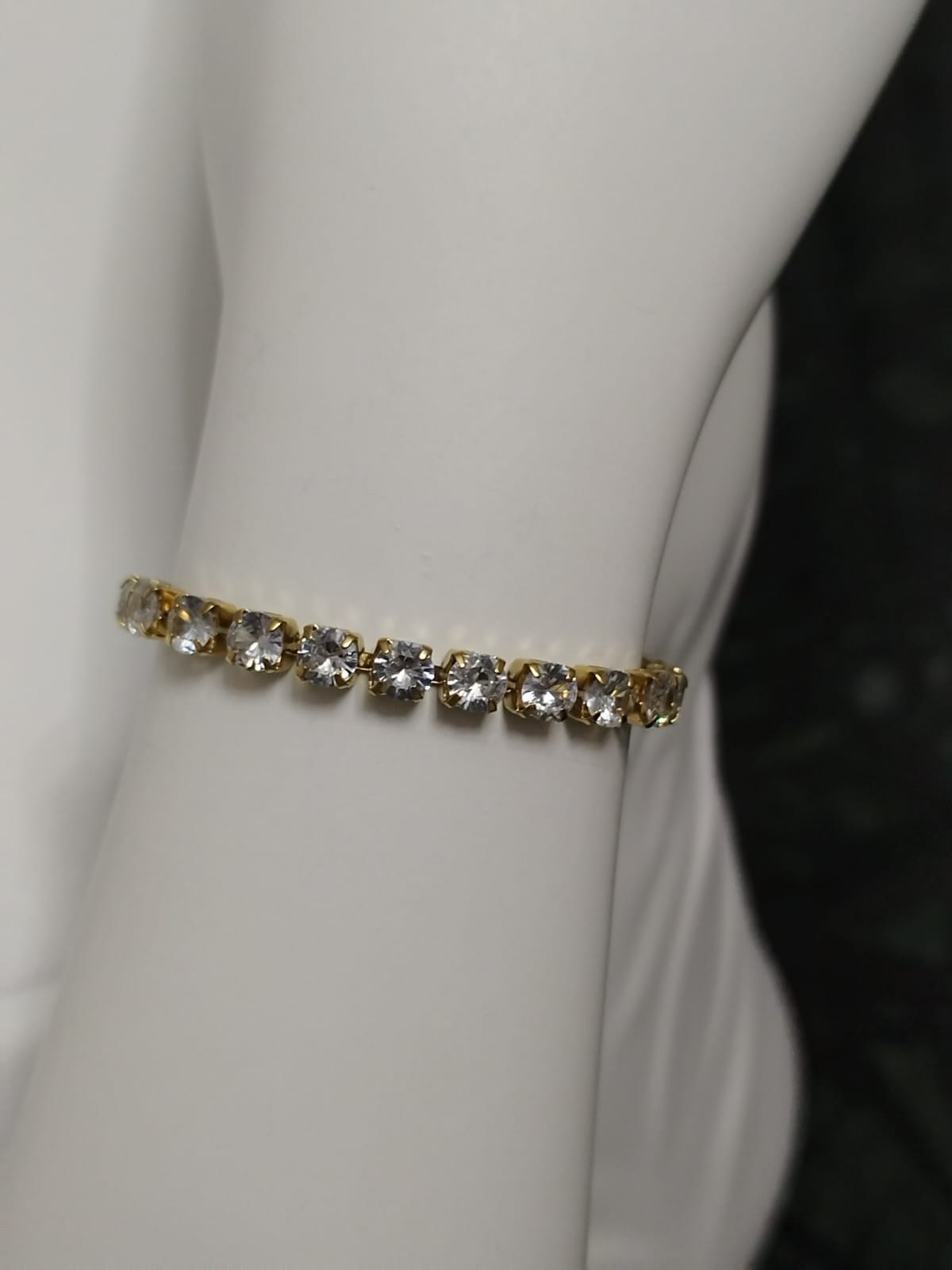 Taşlı Gold Su Yolu Bileklik