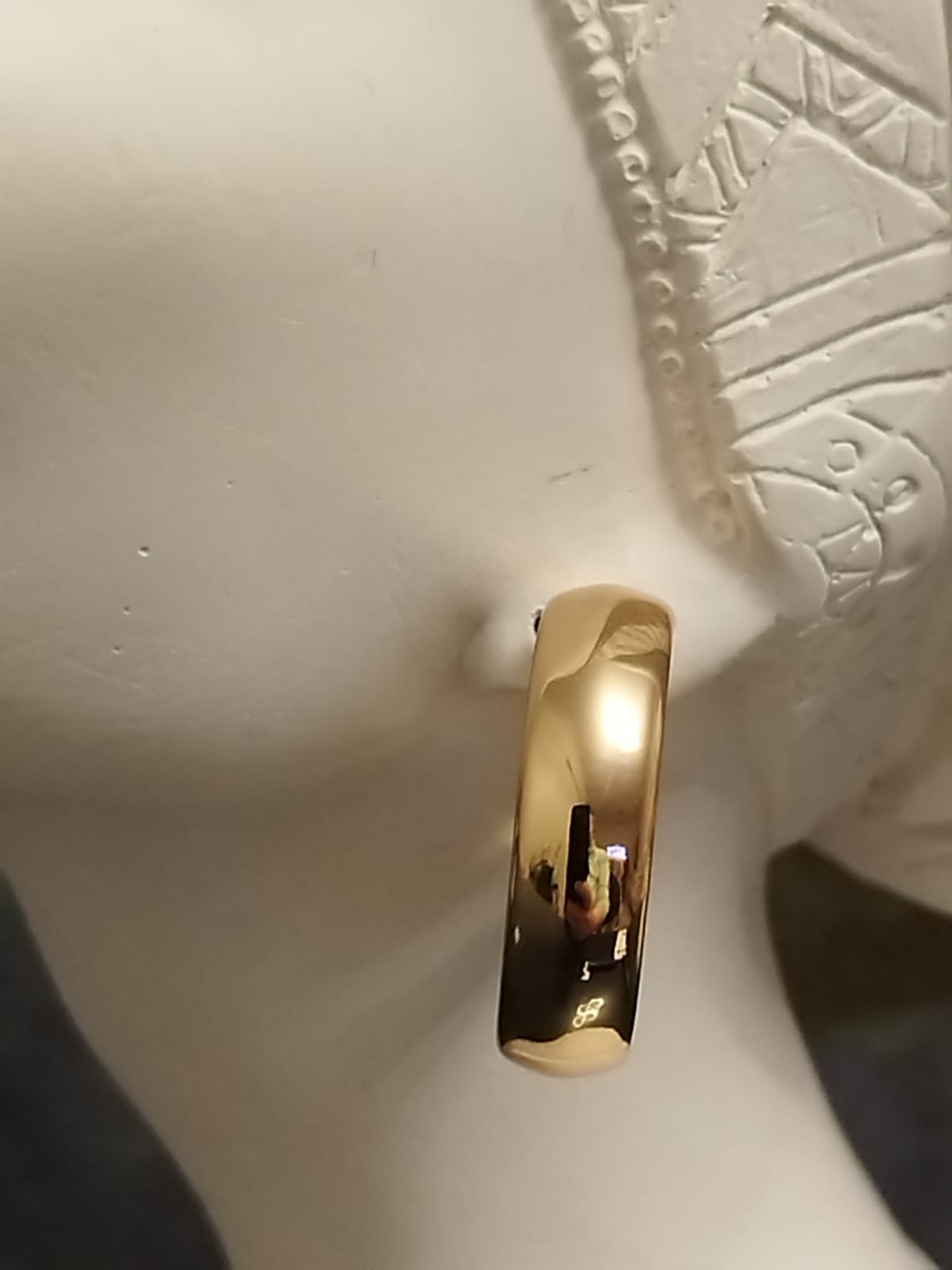 14K Gold Halka Küpe