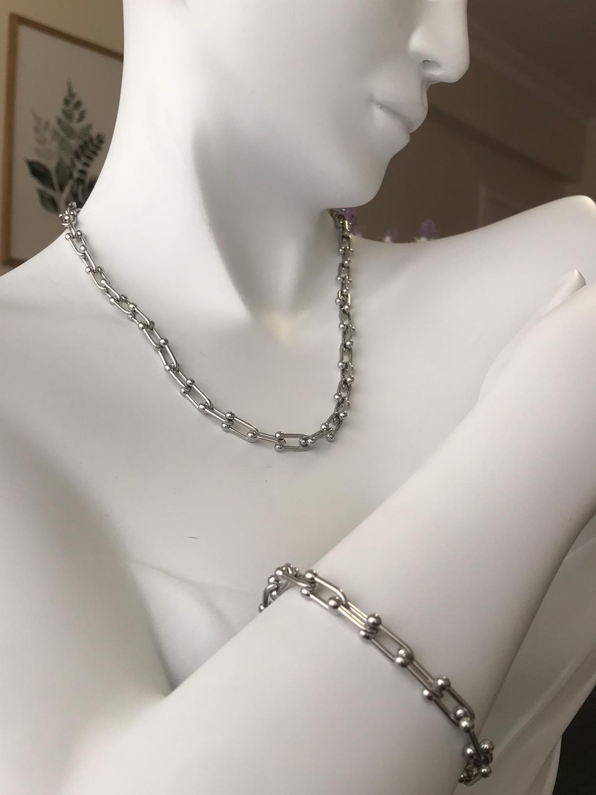 Çelik Marka Bilekik Kolye t-Takım