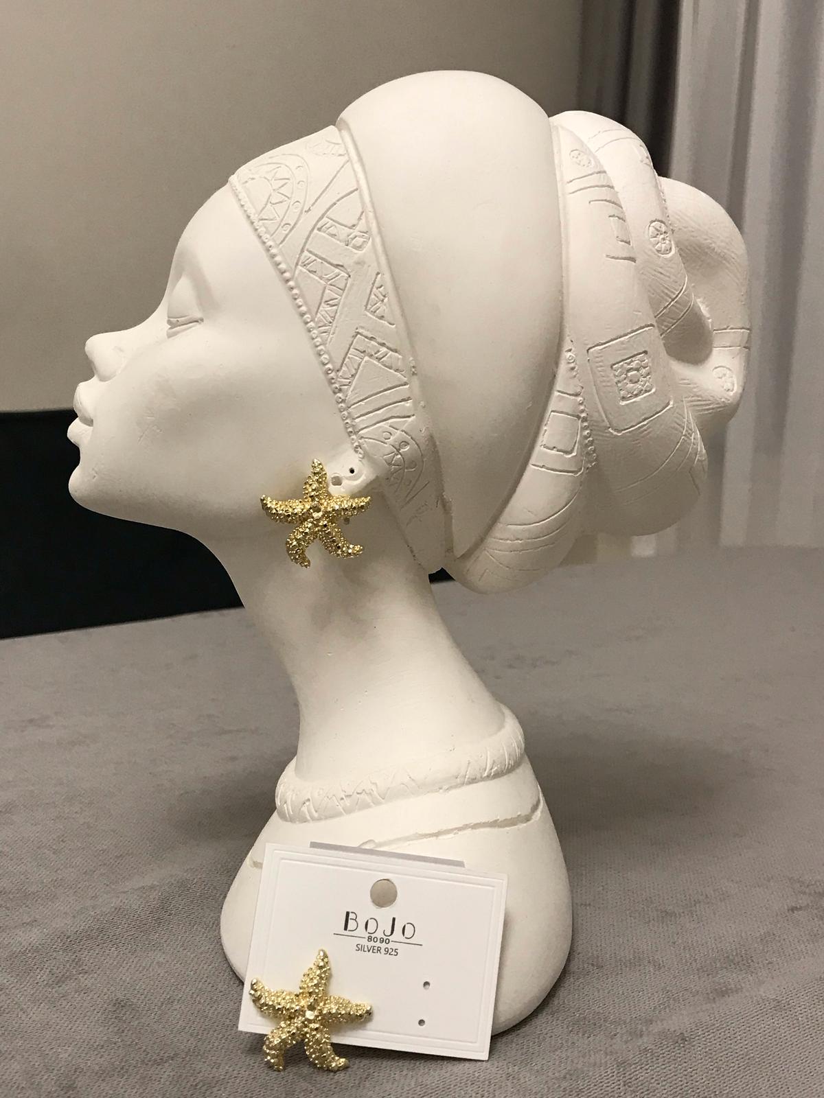 Gold Deniz  Yıldızı Küpe