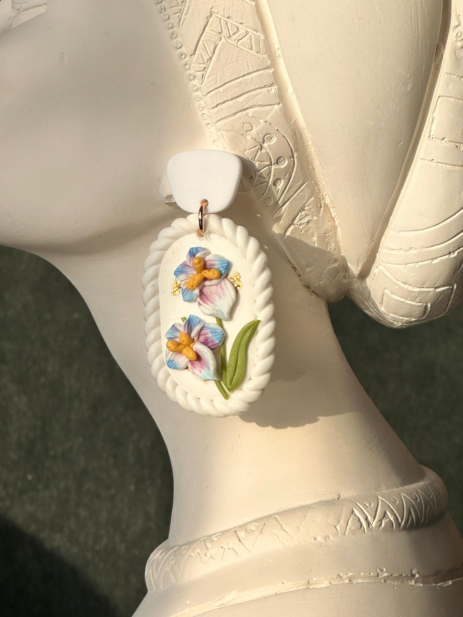 Tablo Küpe Çiçek Desen