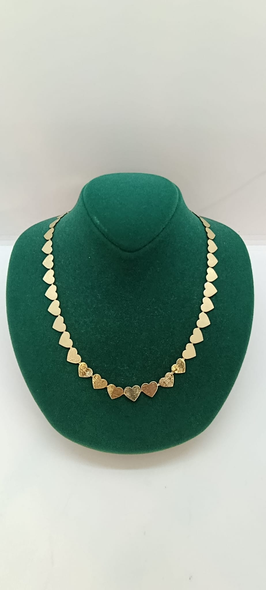 Gold Rengİ Kalp Pul Kolye